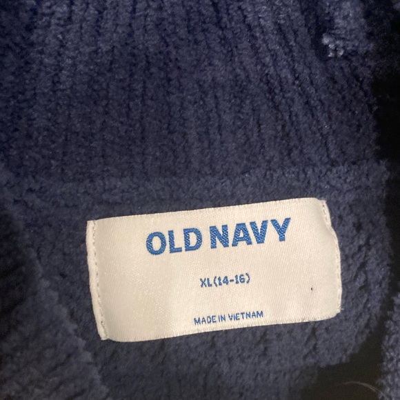 Old Navy navy blue sweater, kids XL (14-16) - Picture 3 of 3